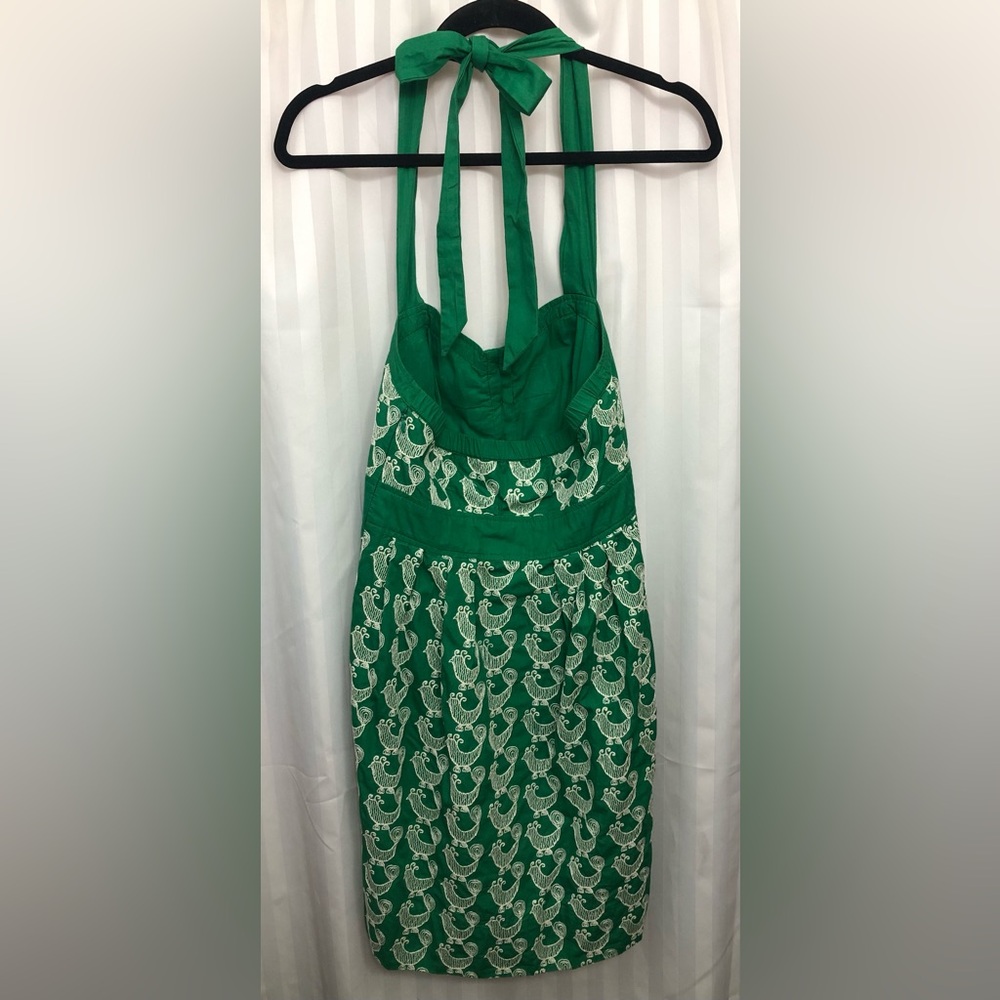 Anthropologie Floreat Cockadoodle Halter Tie Back Dress - Picture 4 of 8